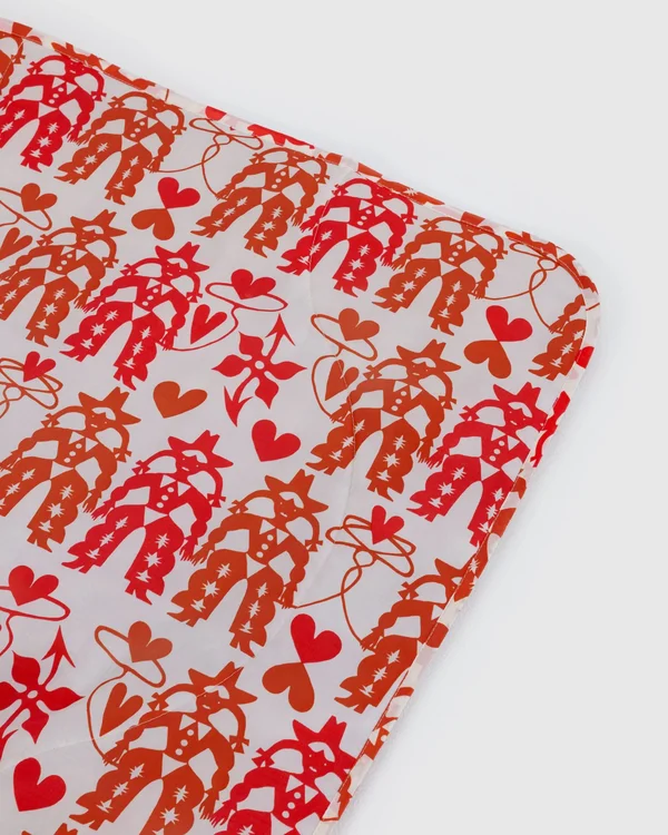 Puffy Picnic Blanket - Cowgirl