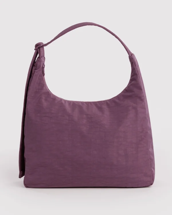 Nylon Shoulder Bag - Wild Plum - Material: heavyweight-nylon