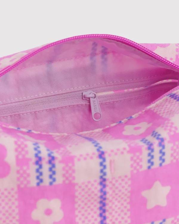 Dopp Kit - Market Plaid Pink - Material: heavyweight-nylon
