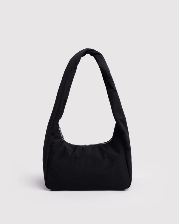 Small Nylon Meringue Bag - Black - Material: heavyweight-nylon