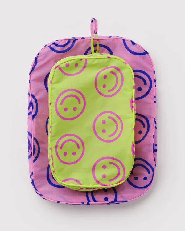Packing Cube Set - Bright Happy Mix - Material: ripstop-nylon