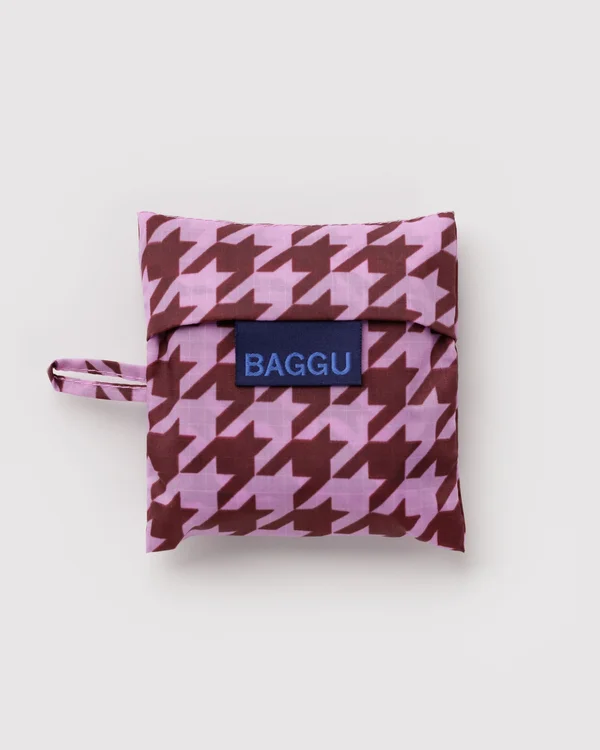 Baby Baggu - Pink Houndstooth - Size: OS