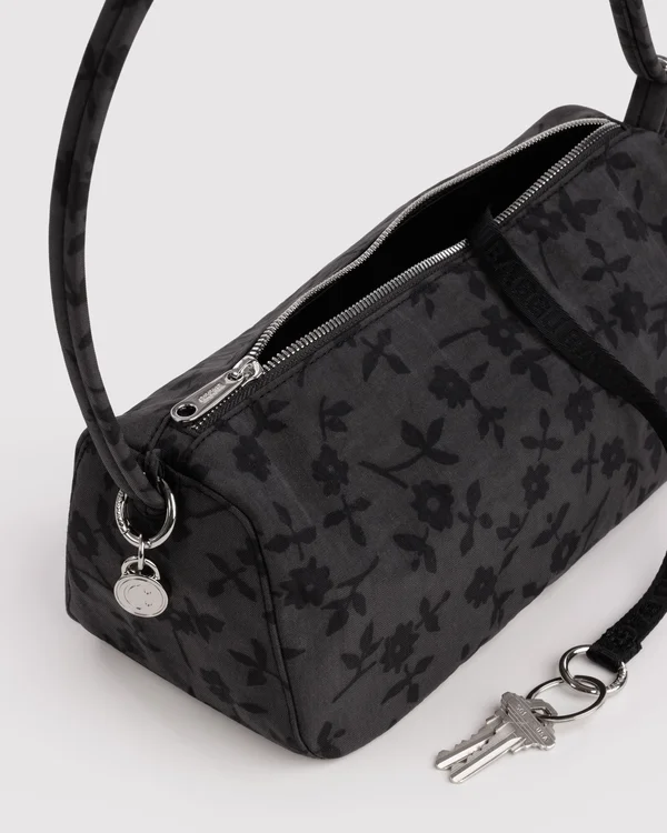 Nylon Loaf Bag - Charcoal Ditsy Floral - Material: heavyweight-nylon