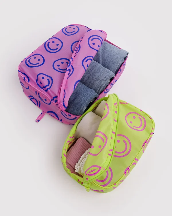 Packing Cube Set - Bright Happy Mix - Material: ripstop-nylon