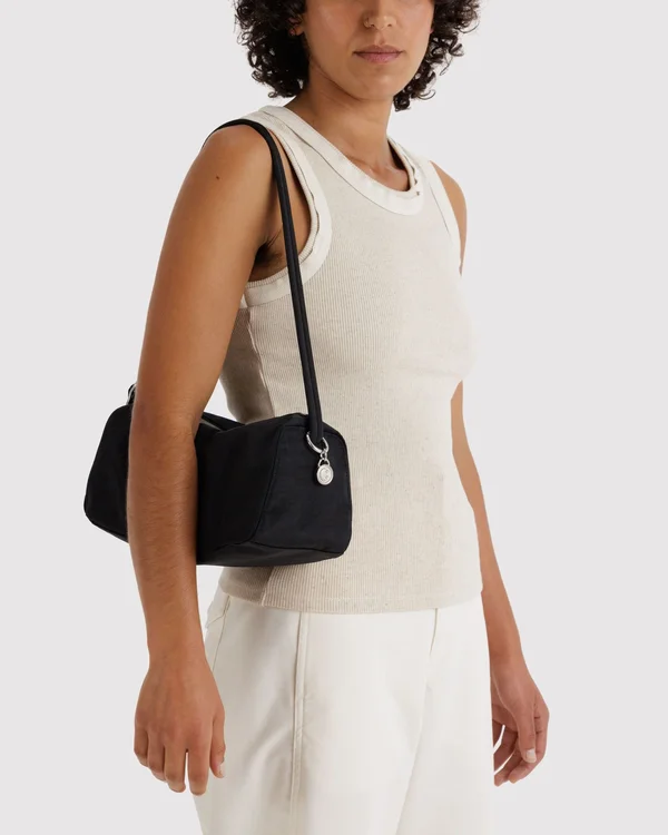 Nylon Loaf Bag - Black - Material: heavyweight-nylon
