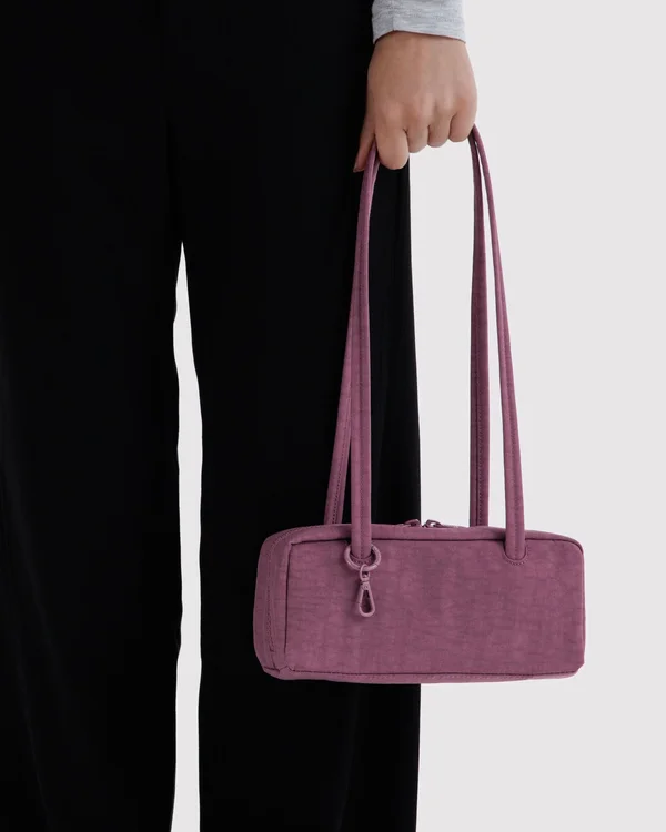 Small Nylon Bowler Bag - Wild Plum - Size: OS