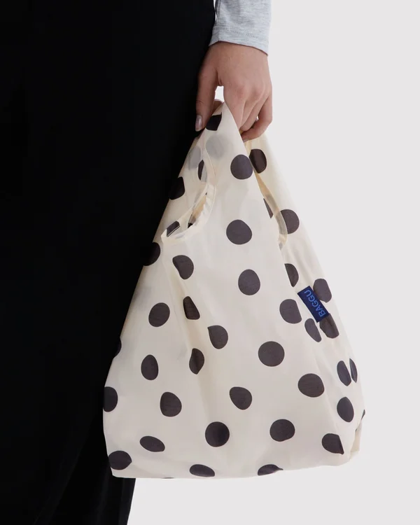Baby Baggu - Cream and Black Polka Dot - Size: OS